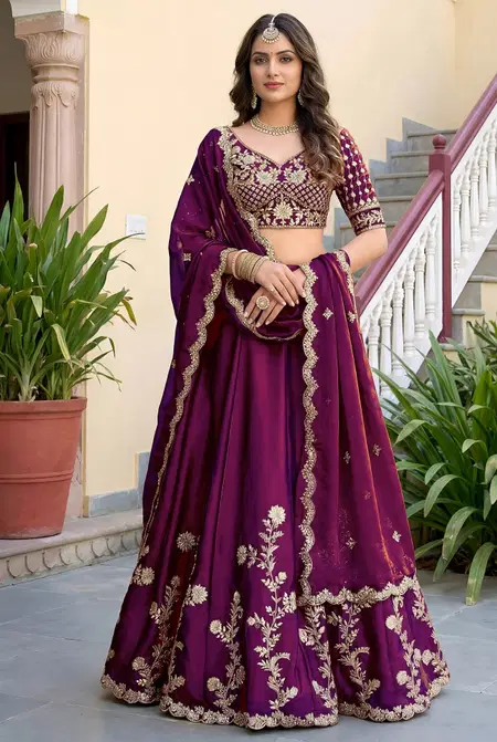 Wine Zeel Vol 36 Rangoli Silk With Sequence Work Lehenga Choli 5135